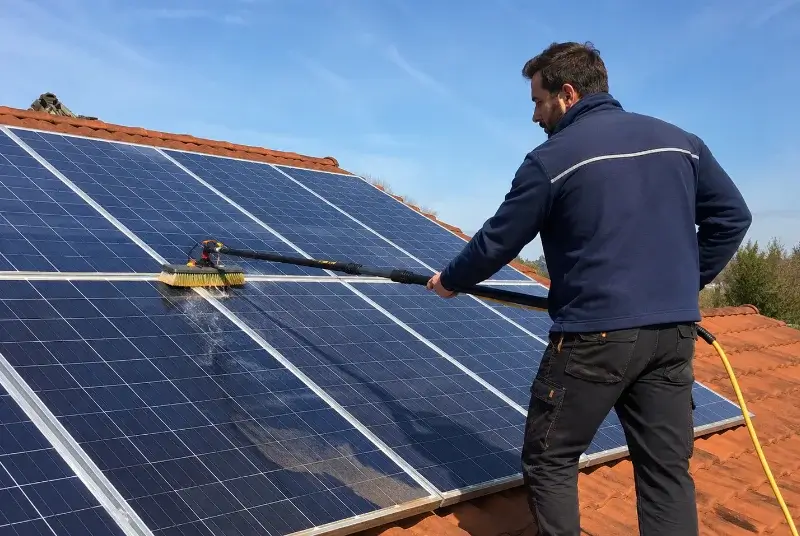 Nettoyage et entretien de panneaux solaires à Saint-Vérand